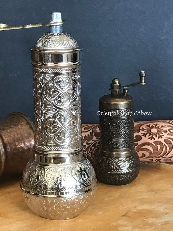 特価★手回しコーヒーミル★トルコ製｜シルバー