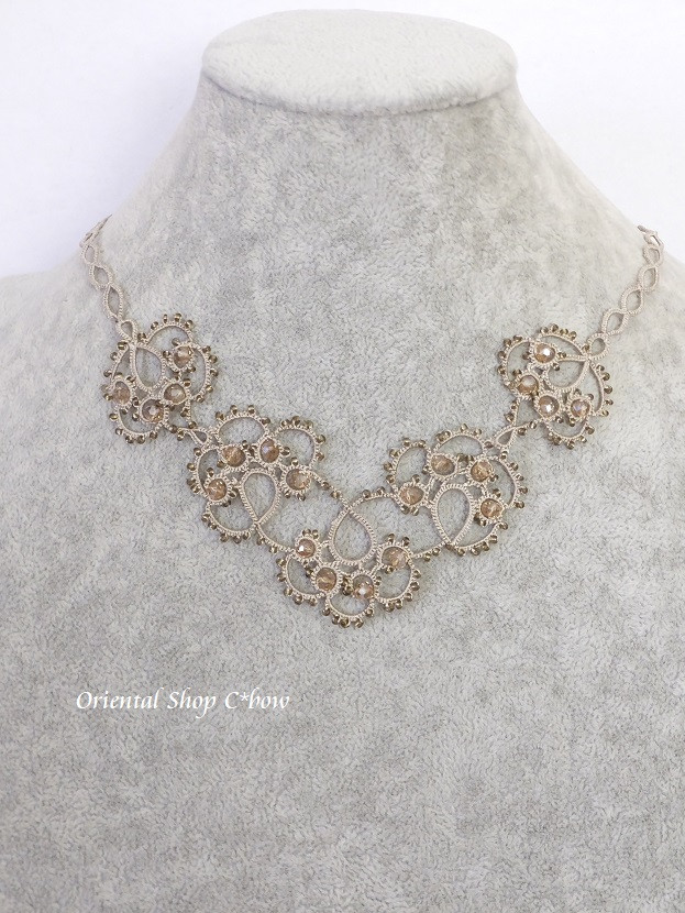 カッパドキア☆ボンジュック・メキッキオヤネックレス・朝露｜アイボリー[2080550