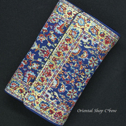 トルコ絨毯柄｜三つ折り財布・ブルー系[20301762] 2枚目の画像