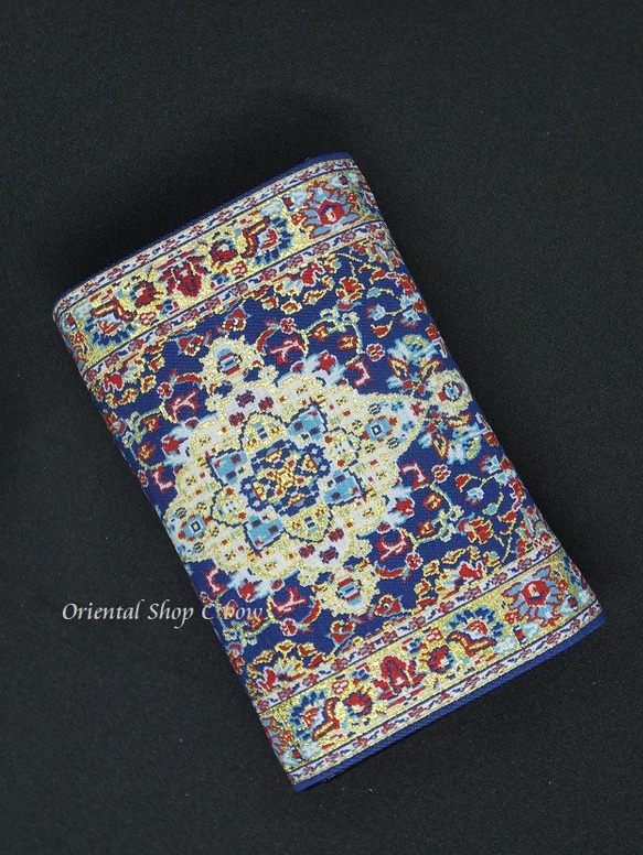 トルコ絨毯柄｜三つ折り財布・ブルー系[20301762] 4枚目の画像