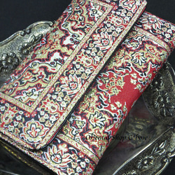 トルコ絨毯柄｜三つ折り財布・レッド系[20301762] 6枚目の画像