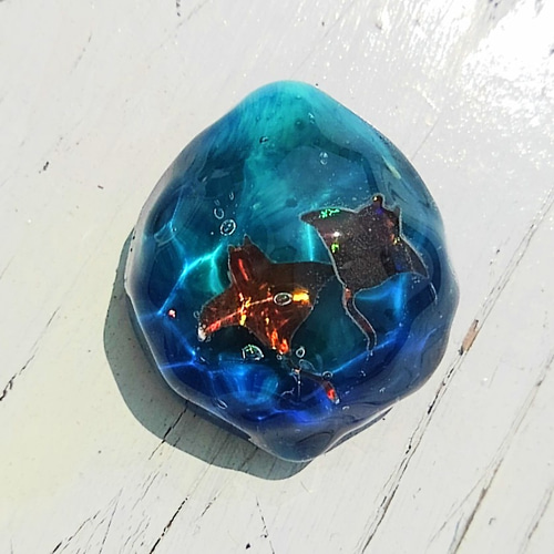 Northern Lights ノーザンライツ ネックレス ガラス 水色