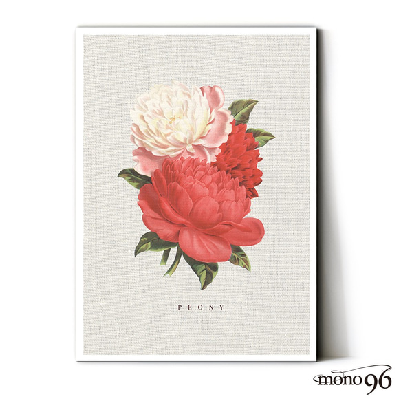 ポスターpeony芍薬アートでお部屋の模様替えや新築祝いや結婚の
