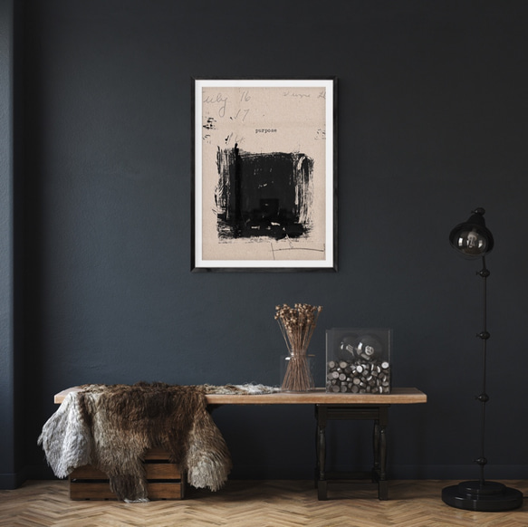 ポスター抽象画801 北欧　abstract　ジャパンディアートでお部屋の模様替えや新築祝いや結婚のギフトとしても。 6枚目の画像