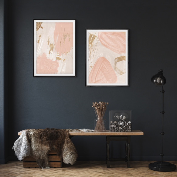 北欧ポスター 【ファインアート07】 abstract　アートでお部屋の模様替えや新築祝いや結婚のギフトとしても。抽象画 3枚目の画像