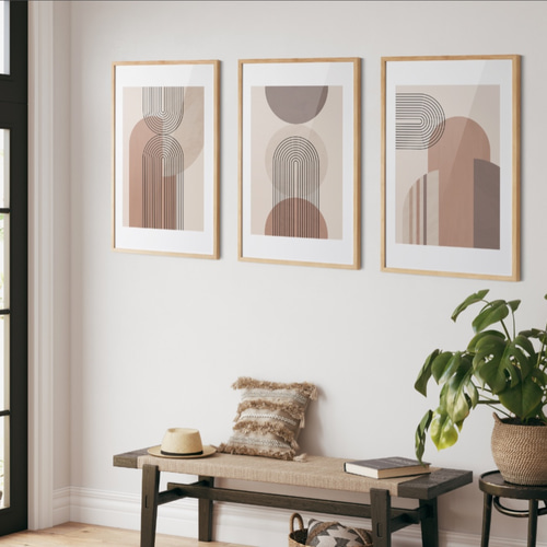 ポスター【抽象画 幾何学 01】アートでお部屋の模様替えや新築