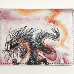 龍 デザイン の 名刺入れ & カードケース 「 赤龍 」 3枚目の画像