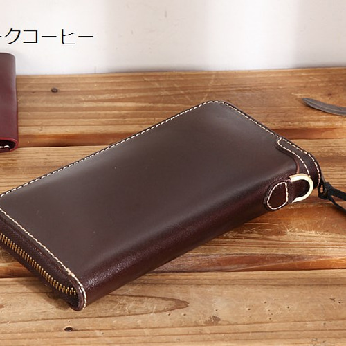 ハンドメイド！牛革長財布 0_f33d97c910aaace2663bf168d7ed