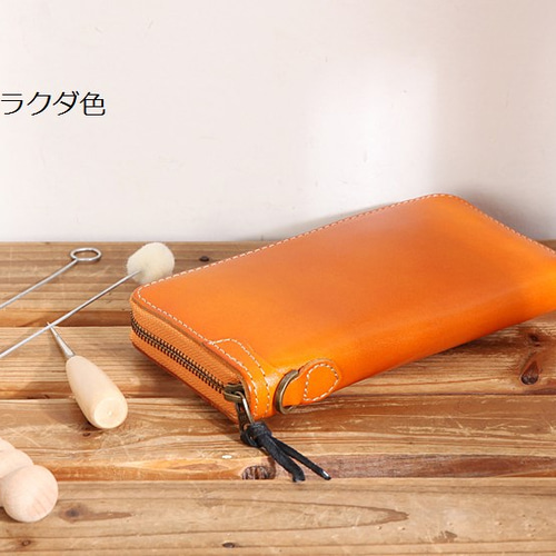 ハンドメイド！牛革長財布 0_31eb60a0a2d973a918aa5ead70d6