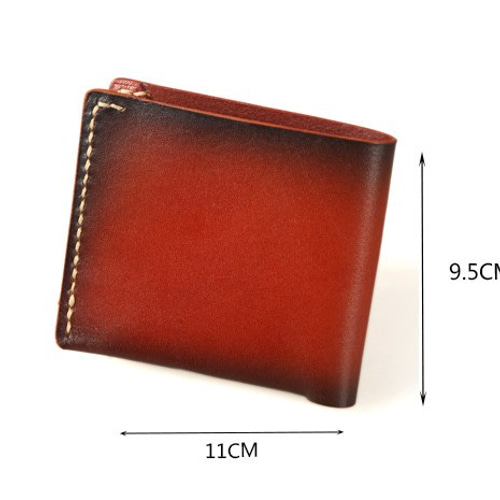 ハンドメイド 財布 手作り レザー 本革 牛革 二つ折り 財布 レディース