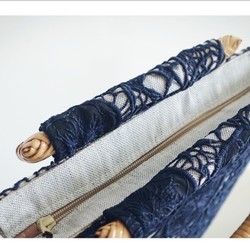 手作りのカシミア刺繍 ハンドバッグ　手提げ 5枚目の画像