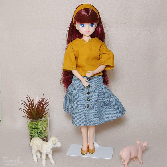 リカちゃんマスタードスカートセット