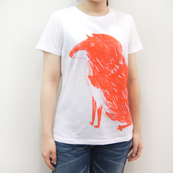 動物圖案T恤  大紅狗 （白） 第3張的照片