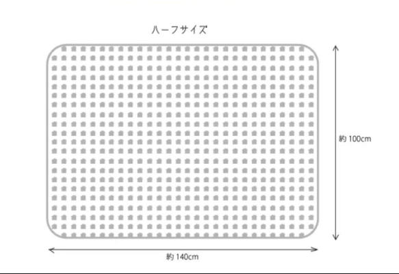 最終SALE☆6重ガーゼハーフケット①☆100×140☆送料込み 3枚目の画像