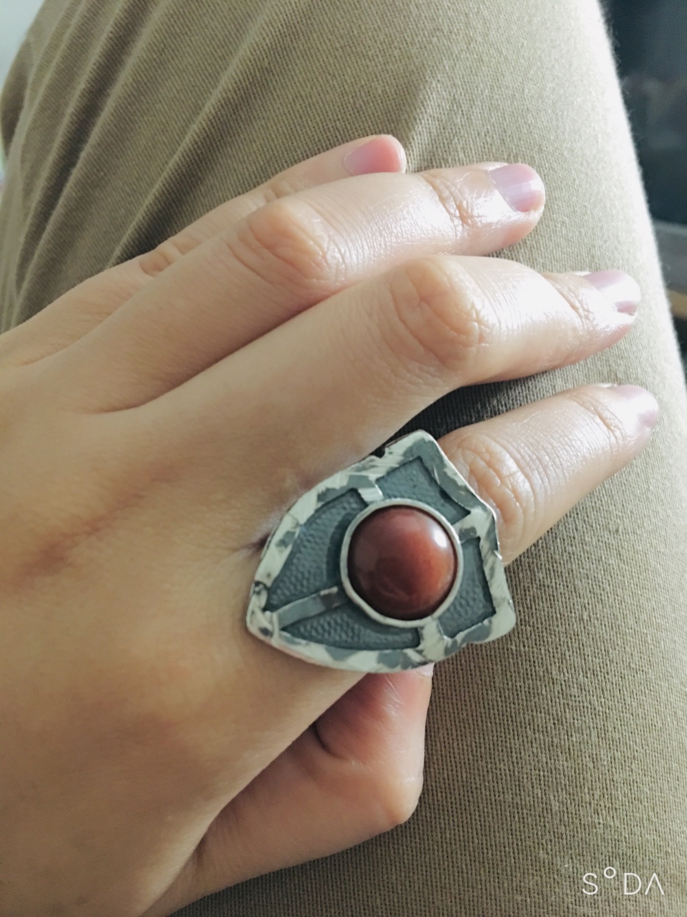 ヘルスケアリング＜ジェムスターリングシルバー ハンドメイドリング＞