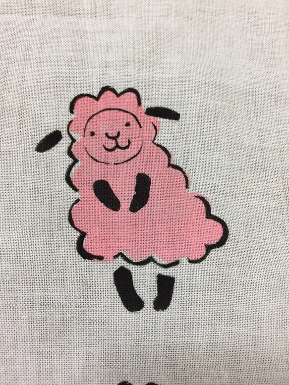 Mojimoji Sheep-chan Tenugui（客製化） 第4張的照片