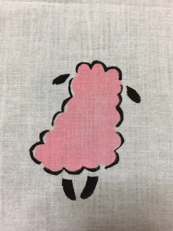 Mojimoji Sheep-chan Tenugui（客製化） 第5張的照片