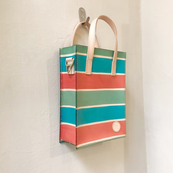 植物なめし革の紙袋 | バッグのジッパー | 伝統的な三色の Qizhi 2枚目の画像