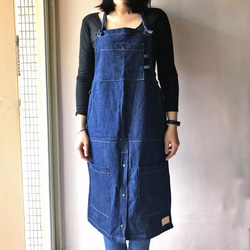 WS020_Workwear |フロントオープニングデザイン|ブルー 1枚目の画像