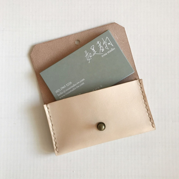 封筒名刺ホルダー|単層|茶|カードホルダー 3枚目の画像