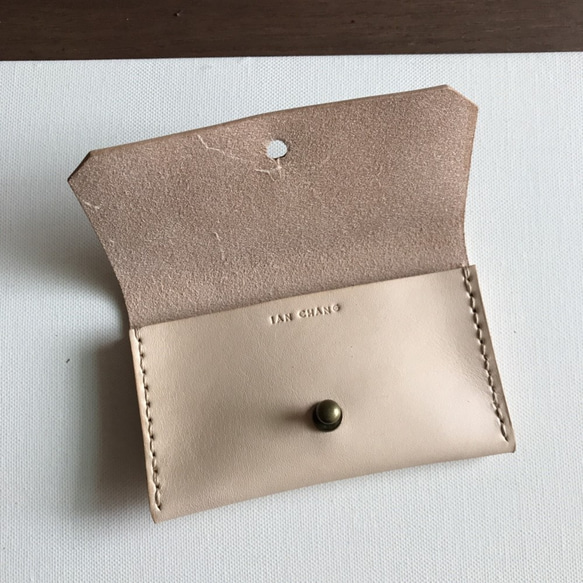 信封名片夾｜單層｜焦茶｜Card holder 第5張的照片