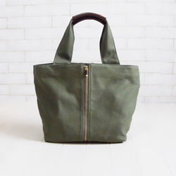 Double Face tote/KHAKI 3枚目の画像