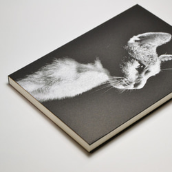 空白素描紙筆記本-黑色貓影(手工絹印) 第3張的照片