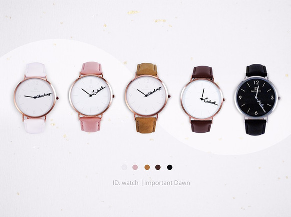 (預購)ID.watch客製化指針手錶-經典皮革單支 第2張的照片