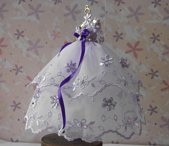 迷你蕾絲小禮服 -紫戀- 第2張的照片