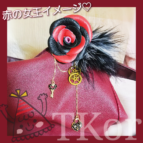 レザークラフト 本革 フラワー ブローチ ブローチ TKor 通販