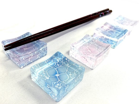 紫陽花筷子架【4個組】 第2張的照片