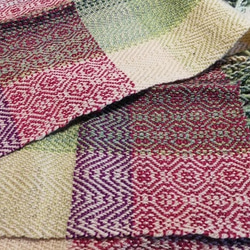 フィンランド　織作家さんの手織りショール　180ｃｍ × 35ｃｍ 2枚目の画像