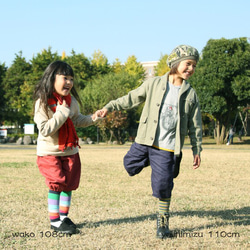 麻のパンツ　ノーマルタイプ　ネイビー 1枚目の画像