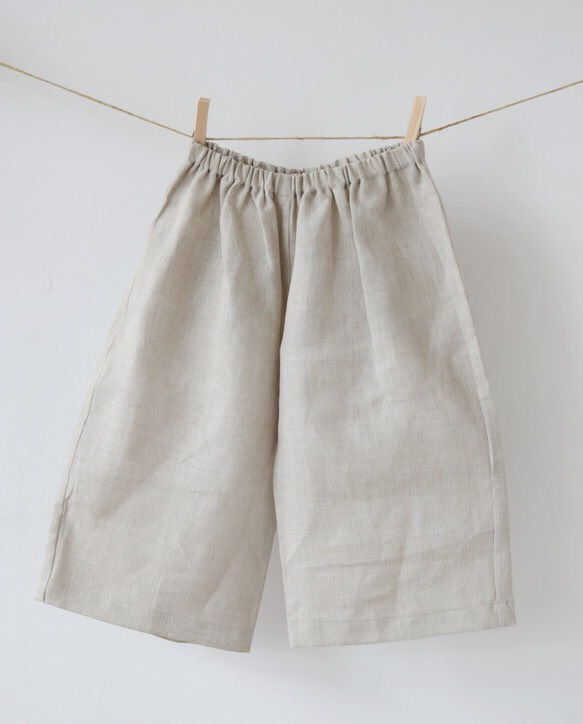 麻のパンツ　ノーマルタイプ　キナリ（生成） 2枚目の画像