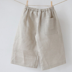 麻のパンツ　ノーマルタイプ　キナリ（生成） 3枚目の画像