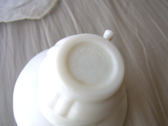 香りがえらべる☆　アロマソイキャンドル　ミルクグラスのティーカップ　セミオーダー 5枚目の画像