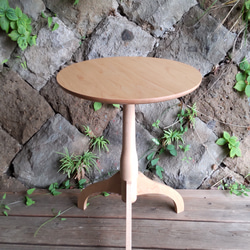 【期間限定sale】サイドテーブル  メープル  家具職人手作り 2枚目の画像