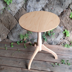 【期間限定sale】サイドテーブル  メープル  家具職人手作り 4枚目の画像