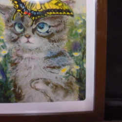 Creema限定『春の福袋』猫と蝶シリーズイラスト５点お得に大人買い 7枚目の画像