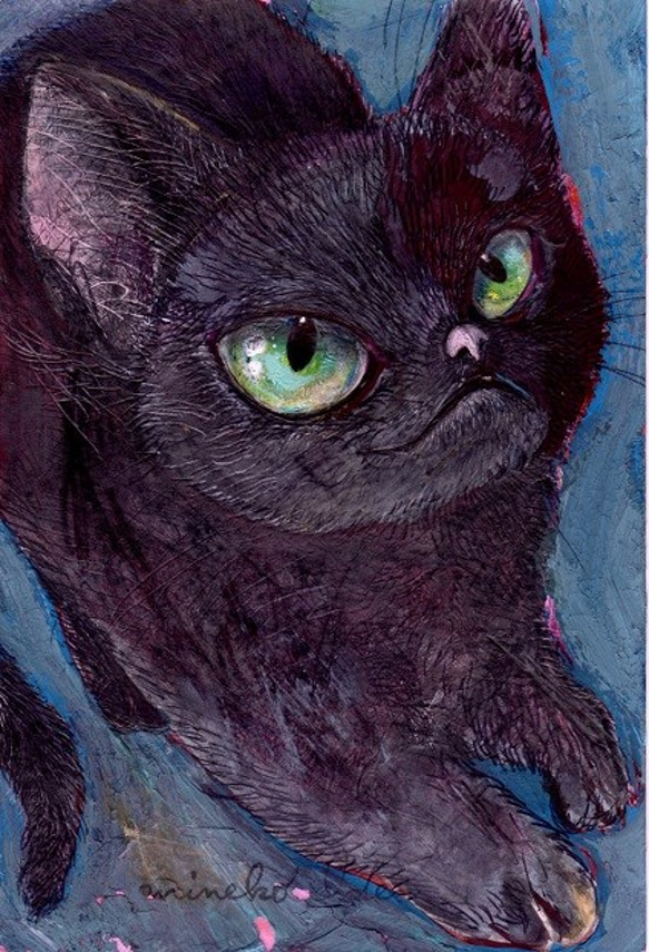おおかみのしっぽの猫のポストカード 4枚目の画像