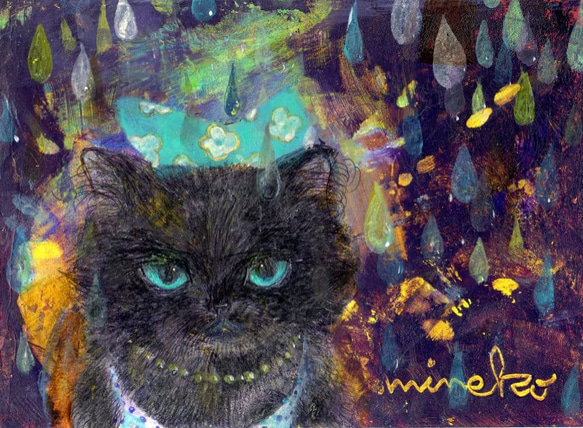 おおかみのしっぽの猫のポストカード 3枚目の画像