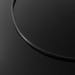 黑色不銹鋼內旋扣蠟皮繩 2mm粗(單鏈子) 第1張的照片