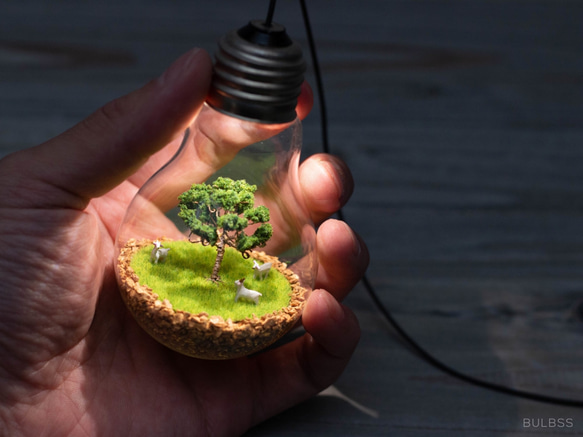電球ランプ 木陰のやぎ 4枚目の画像