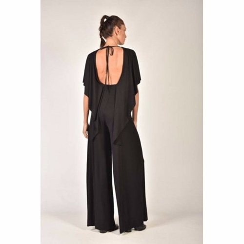 【未使用】Leja ブラックオールインワン Sサイズ Leja 「Leja」 オールインワン LARGE ブラック レディース