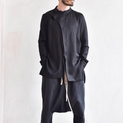 Aakasha アーカシャ アシンメトリー ハイネック フーディー ポンチョ Aakasha アーカシャ アシンメトリー ハイネック フーディー