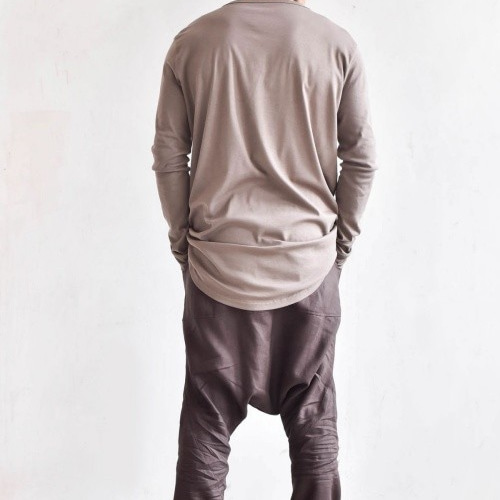 メンズ リネン ルーズ ハーレム パンツ 7色展開【Aakasha アーカシャ  