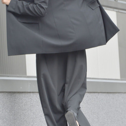黑色露肩經典夾克[Aakasha Akasha /可以定制尺寸大小] 第4張的照片