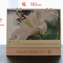 2021年　マニークカレンダー＊マヤ暦のエッセンスとボタニカルフォト　卓上タイプ 2枚目の画像