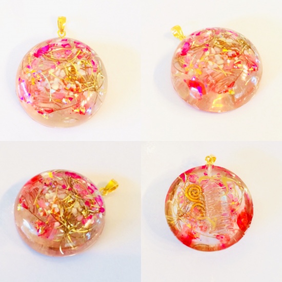 母の日にプレゼント！身につける電磁波対策！オルゴナイト！貴重なペンダントトップ波動エネルギー入り２４KG入り