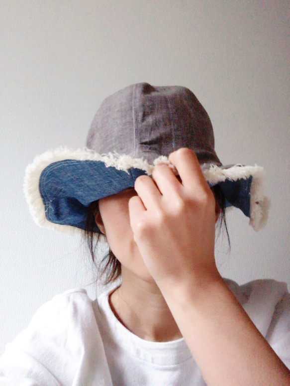 halflinen fringe hat 9枚目の画像